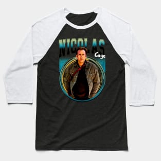 Cage Chronicles Visual Journey Through Nicolas's Iconic Roles Baseball T-Shirt